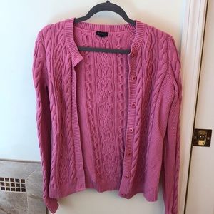 Talbots cable knit cardigan